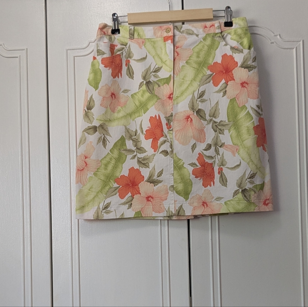 Conrad Collection Women's VTG Floral Paradise Skirt Size 10